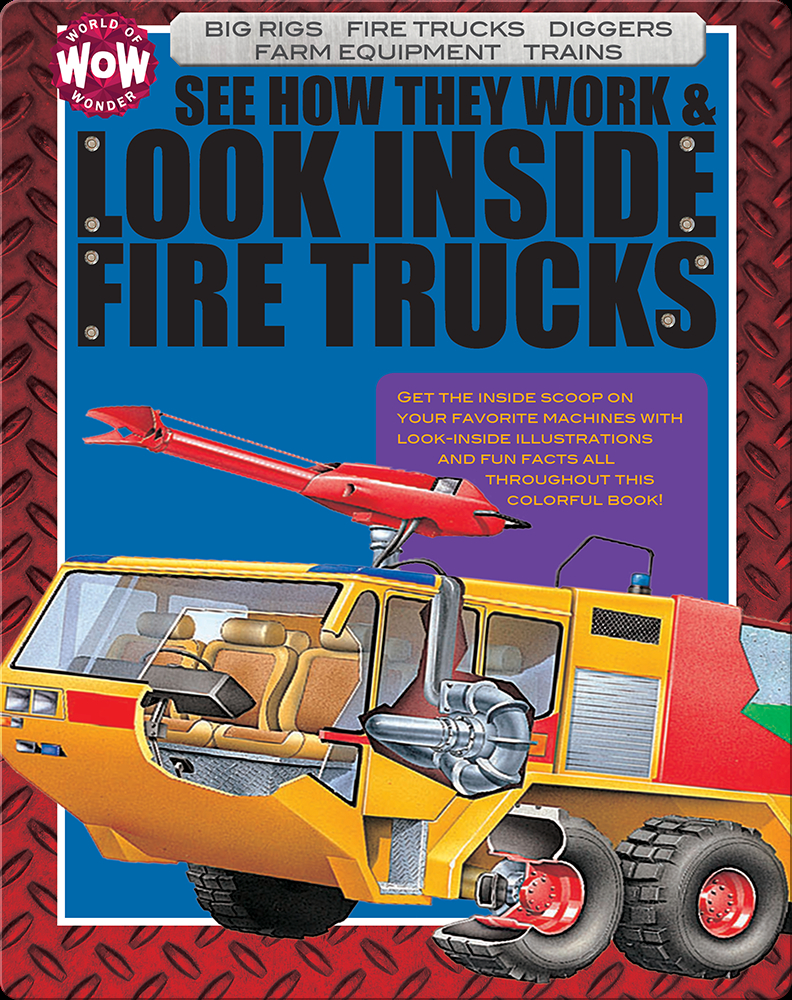 See How They Work & Look Inside Fire Trucks Book by Flowerpot Press | Epic