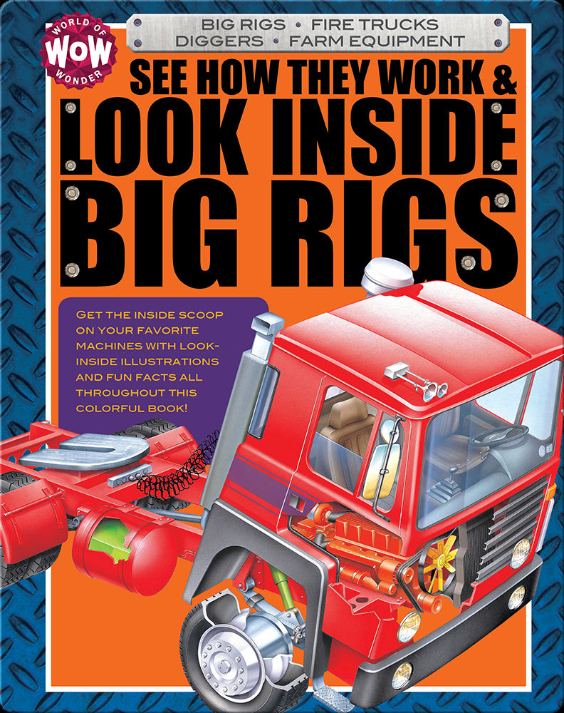 See How They Work & Look Inside Big Rigs Book by Flowerpot Press Epic