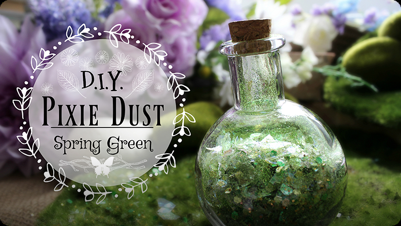 Green Fairy Dust Favors- Set of 5