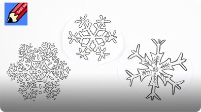 How to Draw Snowflakes Easily