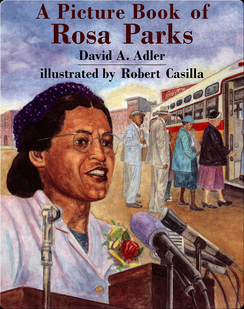 Picture book civil rights activist Rosa Parks with blockposter and mosaic  assignment - Yoors