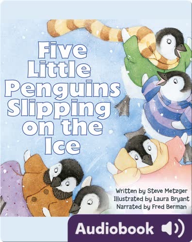 Five Little Penguins Slipping on the Ice