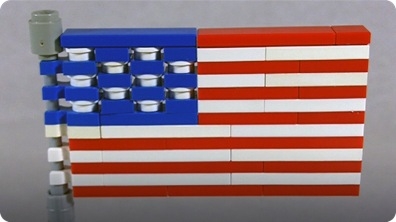 How To Build LEGO American Flag