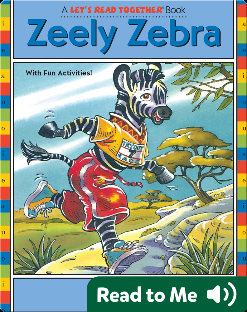 Zeely Zebra Children's Book by Barbara deRubertis With Illustrations by