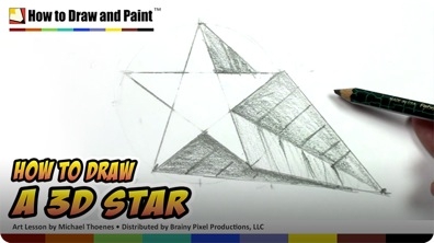 How to Draw a 3D Star
