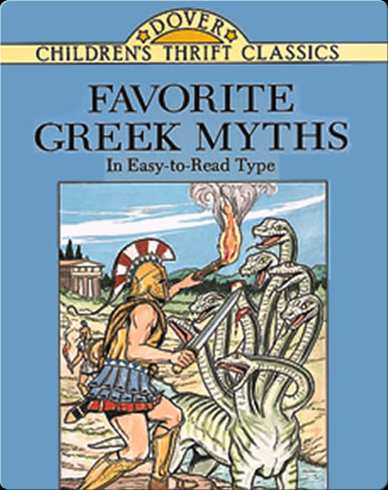 Favorite Greek Myths in EasytoRead Type Book by Bob Blaisdell Epic