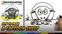 How to Draw a Cartoon Sheep