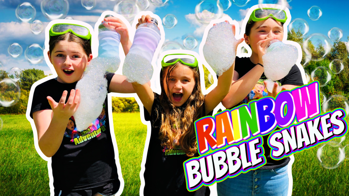 Science For Kids With The Wild Adventure Girls Make Rainbow Bubble