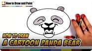 How to Draw a Cartoon Panda Bear