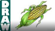 How to Draw a Corn Cob