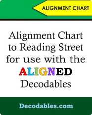Aligned Decodables Reading Street Alignment Chart
