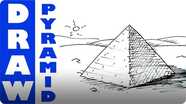 How to Draw a Pyramid Real Easy