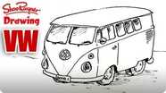 How to Draw a VW Camper Van