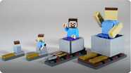 How To Build LEGO Minecraft Minecart & Rails