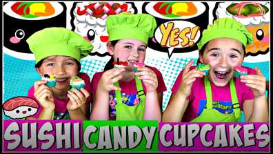 Learn How to Make Sushi Candy Cupcakes! book