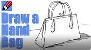 How to Draw a Handbag Real Easy