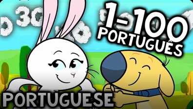 Counting to 100 Portuguese book