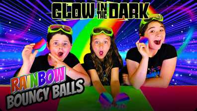 Make GLOW IN THE DARK Rainbow Bouncy Balls! book