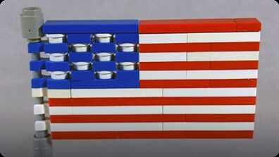 How To Build LEGO American Flag book