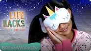 Unicorn Sleeping Mask + More Bedtime Hacks | LIFE HACKS FOR KIDS