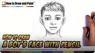 How to Draw a Boy's Face With Pencil