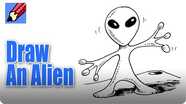 How to Draw an Alien Real Easy