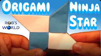 How to Make an Origami Ninja Star (Shuriken) – Double Sided book