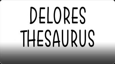Delores Thesaurus book