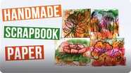 How to Make Scrapbook Paper Soap Watercolor Printing