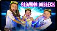GLOWING OOBLECK SLIME Science Experiment!