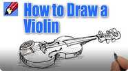How to Draw a Violin Real Easy