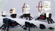 How To Build LEGO Minecraft Spiders & Spider Jockey