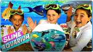 Real SLIME Aquarium! Learn How To Make A Slime Fish Tank with Ocean Sea Animals
