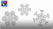How to Draw Snowflakes Easily
