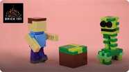How To Build LEGO Minecraft Creeper, Steve, and Grass Block