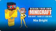 Minecraft Bright Family Skins: Nia Bright