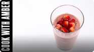 Strawberry Milkshake | Cook With Amber