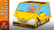 Cardboard Car - Crafts Ideas For Kids