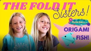 The Fold It Sisters: Origami Fish Tutorial