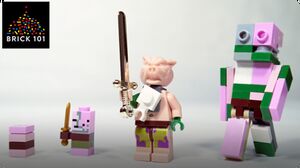 How To Build LEGO Minecraft Zombie Pigman