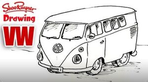 How to Draw a VW Camper Van