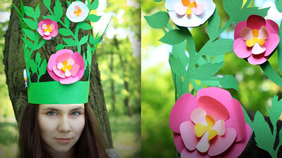 DIY Cut Paper Fairy Kids Crown