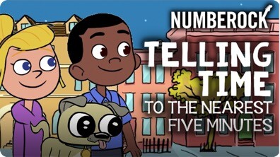Telling Time to the Nearest 5 Minutes with AM & PM