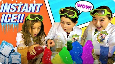 Rainbow Instant Ice Experiment