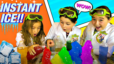 Rainbow Instant Ice Experiment