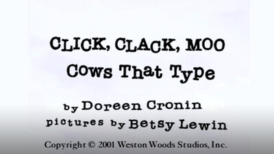 Click, Clack, Moo: Cows That Type
