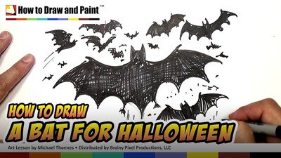 How to Draw a Bat for Halloween