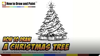 How to Draw a Christmas Tree