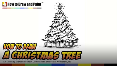 How to Draw a Christmas Tree