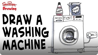 How to Draw a Washing Machine
